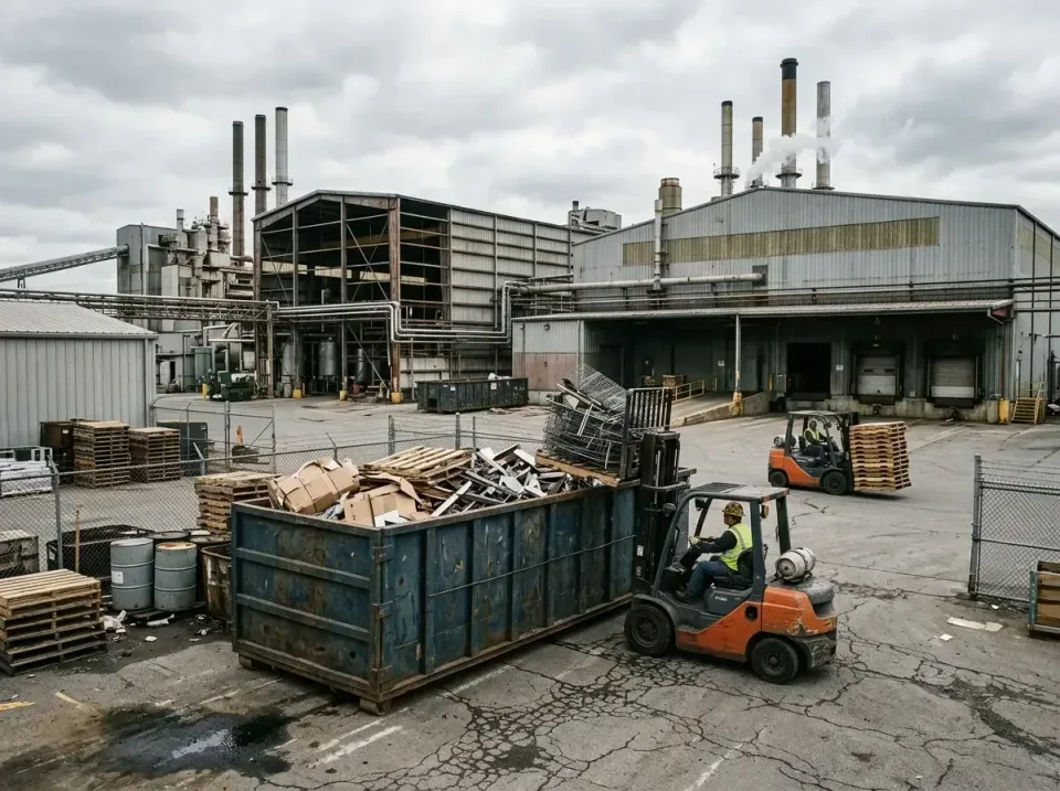 industrial-factory-scrap-conta-003 — frequently asked questions, Cheap Roll-off Dumpster Rentals in Leesport, PA